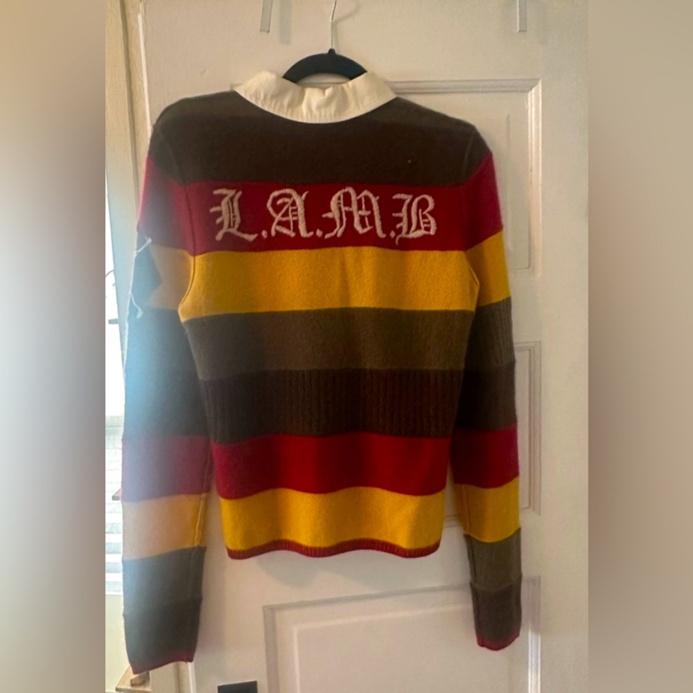✨🆕L.A.M.B. FIRST COLLECTION! Long Sleeve Shirt!SUPER RARE!Sz M!✨❤️💛💚